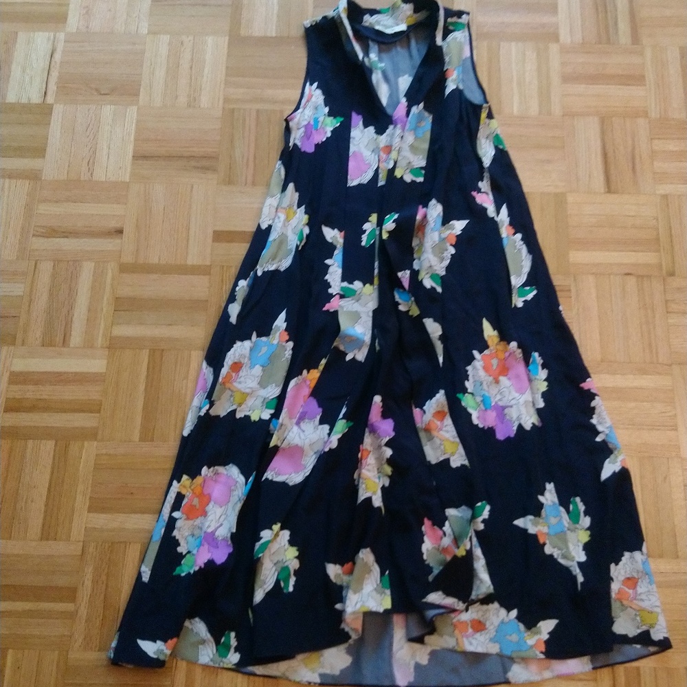 Tibi Navy Silk dress XS